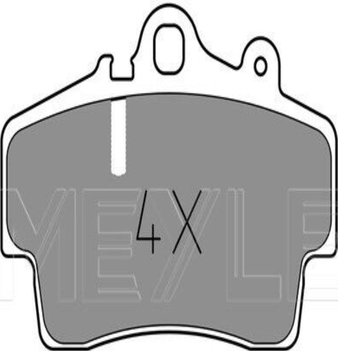 Original MEYLE Brake Pad Set Disc Brake 025 219 3716/PD for Porsche