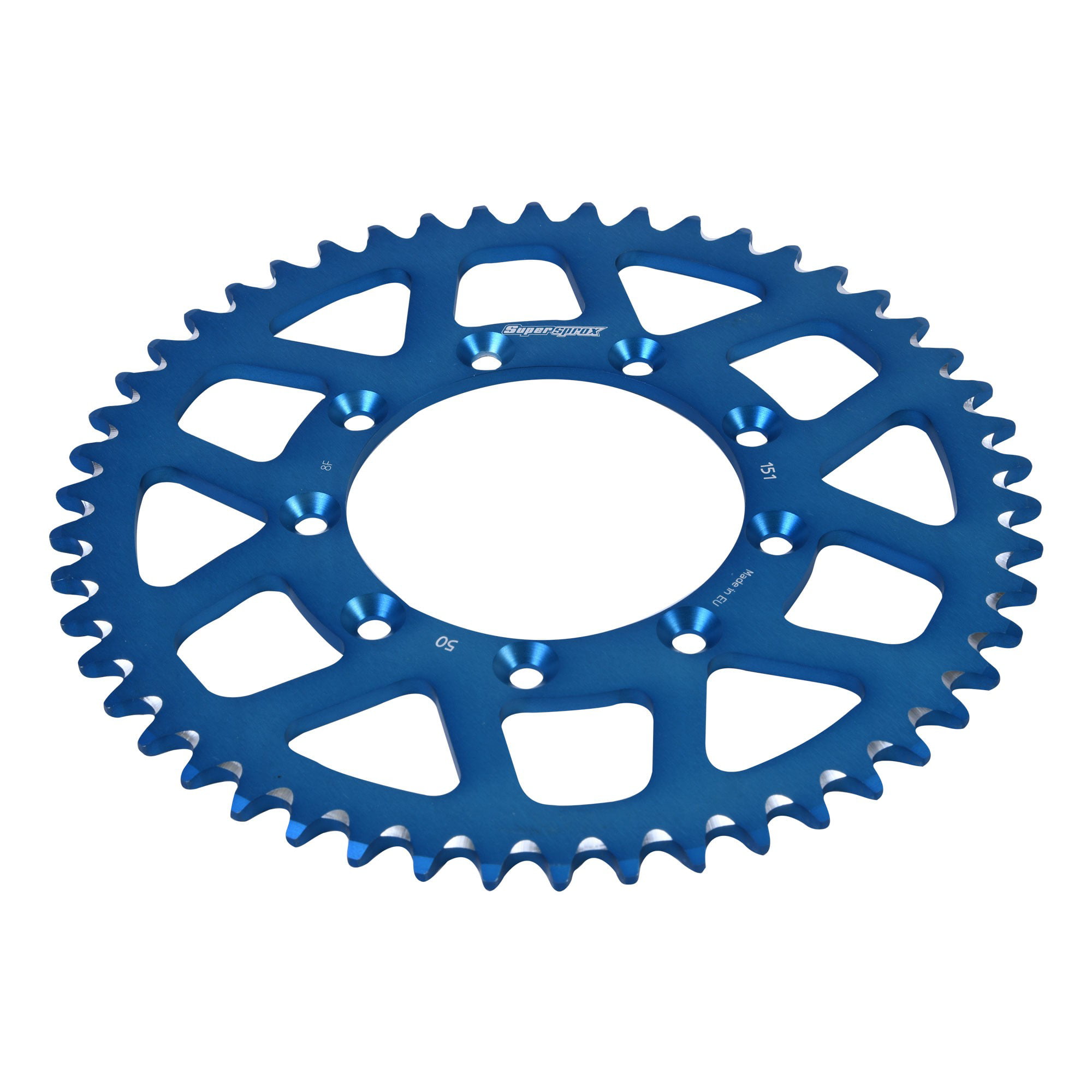Supersprox Blue Aluminum Crown 50 D For Motorcycle Parts Accessories