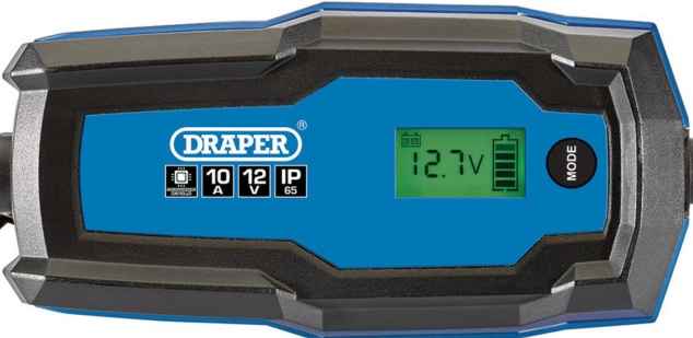 Draper 6/12V Smart Charger and Battery Maintainer, 10A 53491 - Image 2