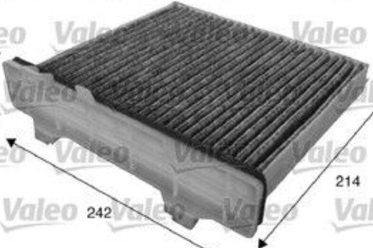 Cabin filter Activated Carbon Filter 715622 VALEO for MITSUBISHI