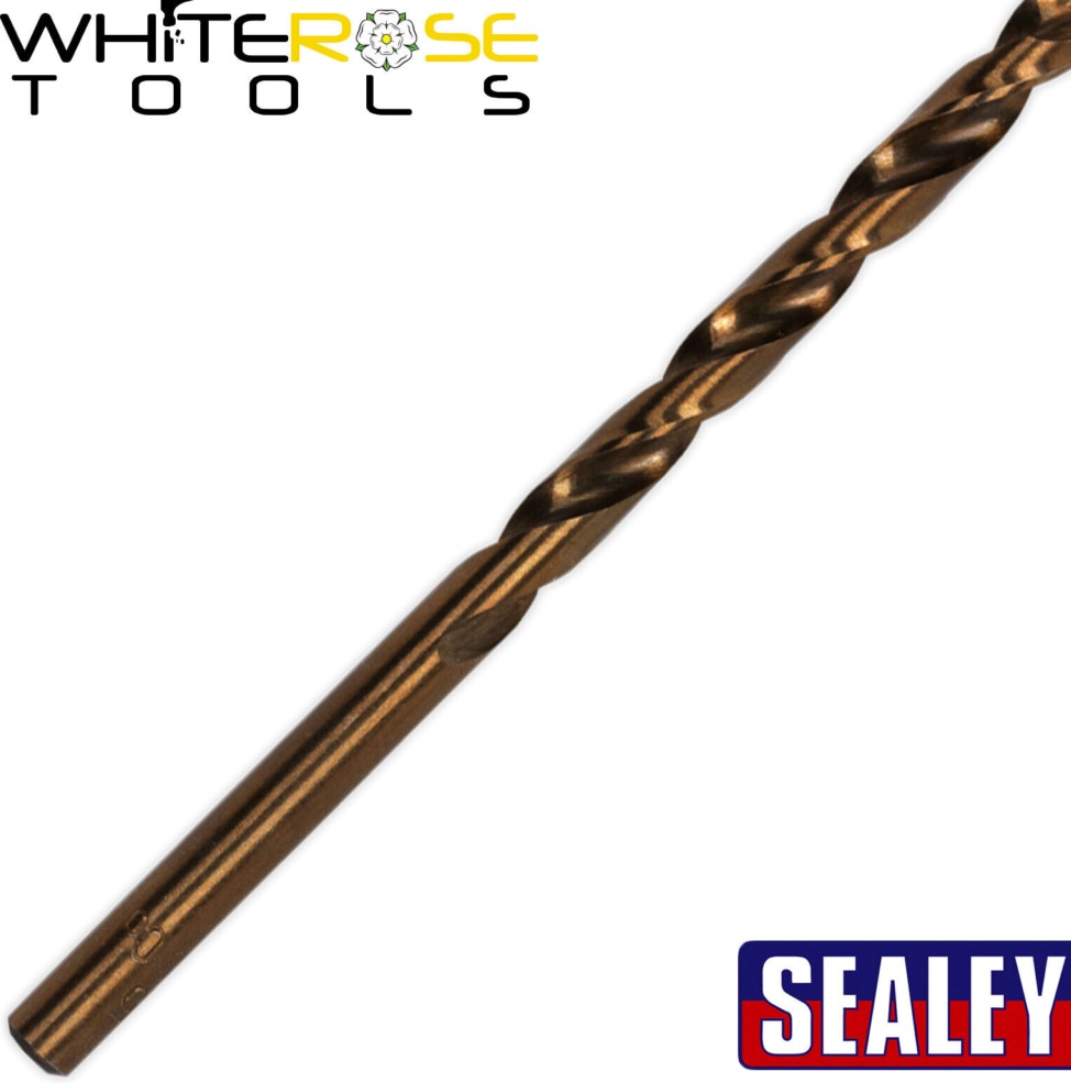 Sealey Cobalt Hss Fully Ground Drill Bit Ø3/16" Pack Of Size 10