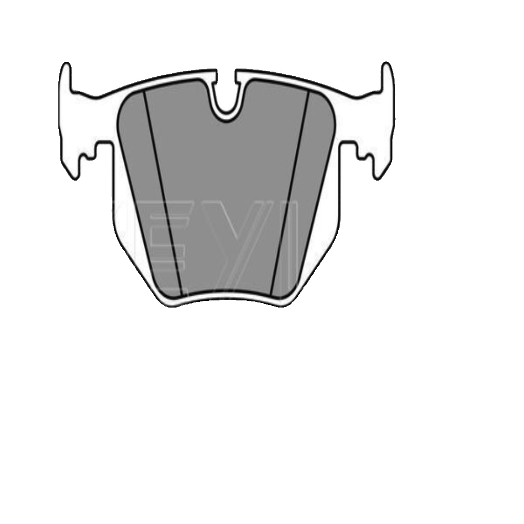 Rear MEYLE 025 234 4717 Brake Pad Set, disc brake for BMW
