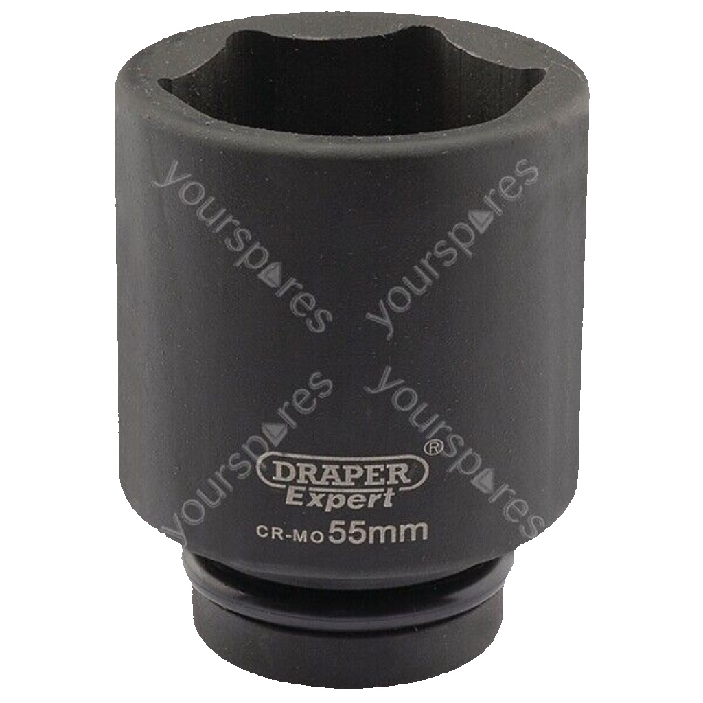 Draper 05156 Draper Expert HI-TORQ 6 Point Deep Impact Socket 1"" Sq Dr 55mm