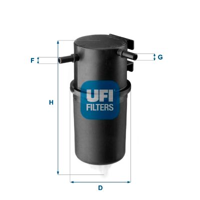 Fuel filter Filter Insert 24.145.00 UFI for VW AMAROK AMAROK Platform/Chassis - Image 3