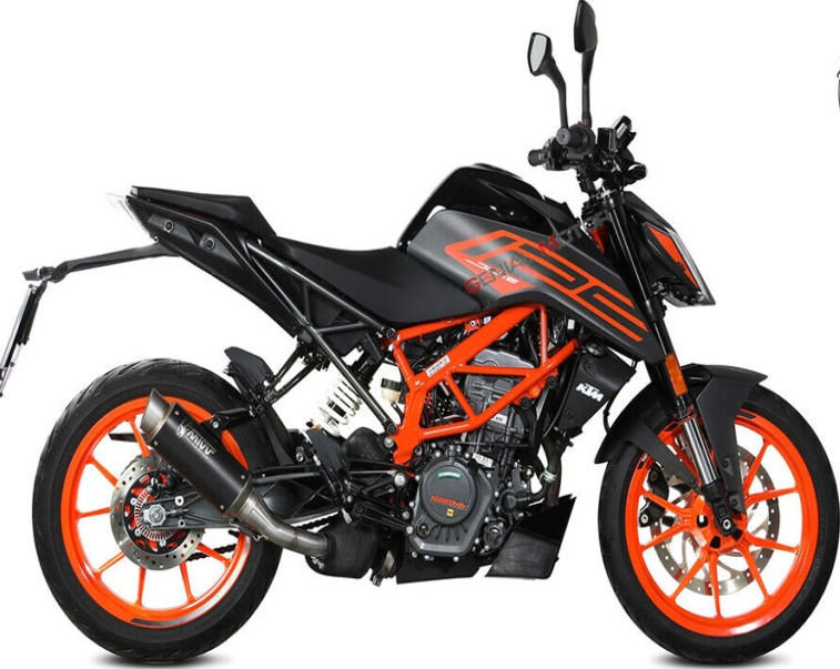 Auspuff KTM 390 DUKE 2021 2022 MIVV Gppro Schwarz
