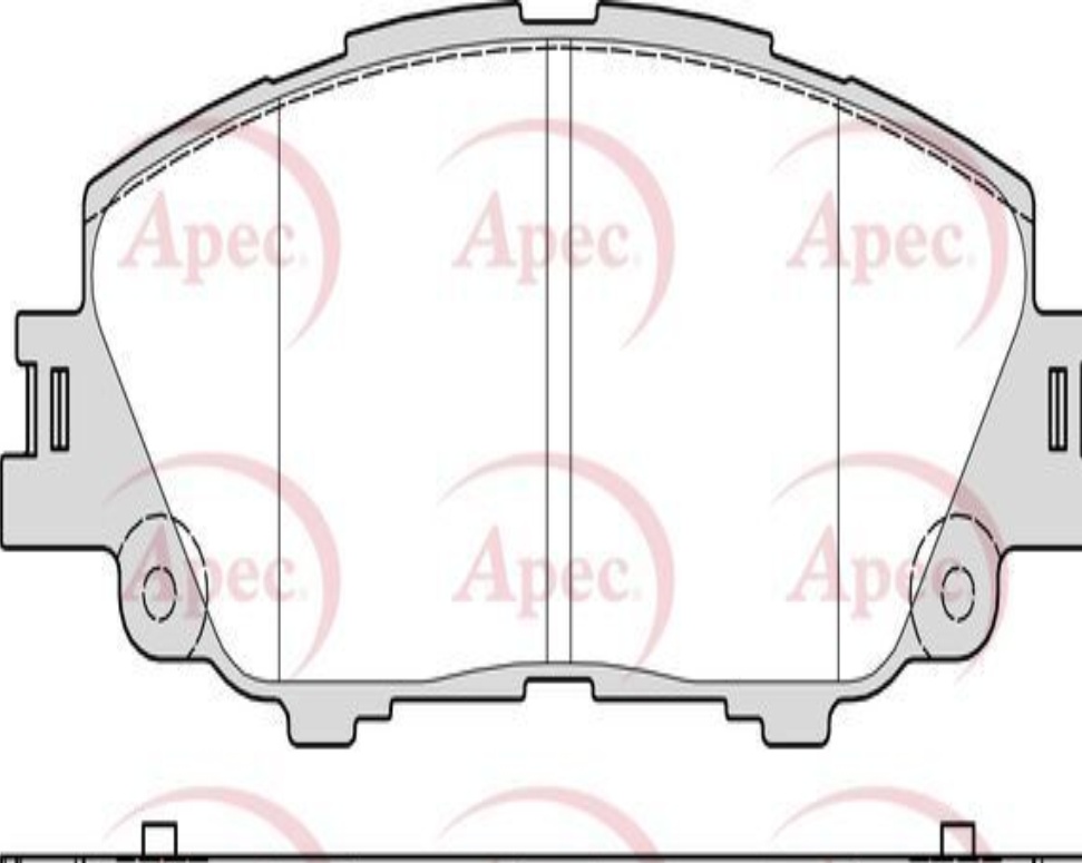 Apec Brake Pads Front R90 High Quality Aftermarket Vehicle Part PAD2385