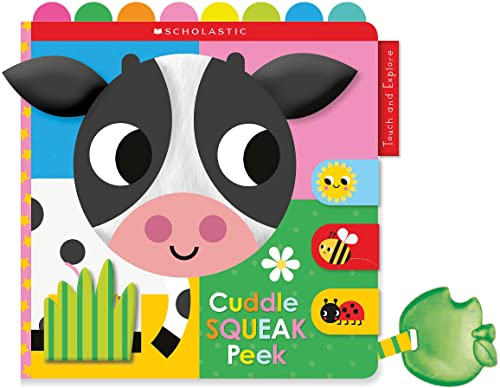 Cuddle Squeak Peek Cloth Book Scholastic Early Learners Touch and  by SCHOLASTIC