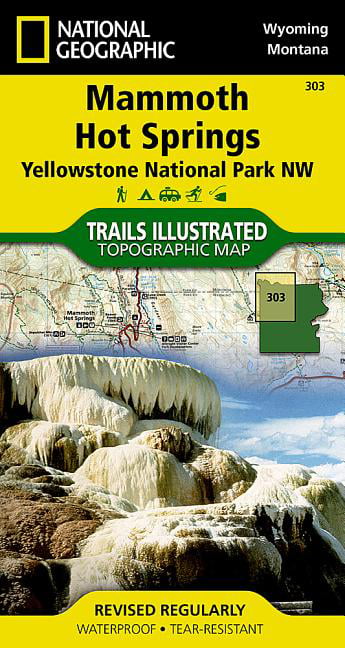 Yellowstone National Park NW  Trails Illustrated National Geographic