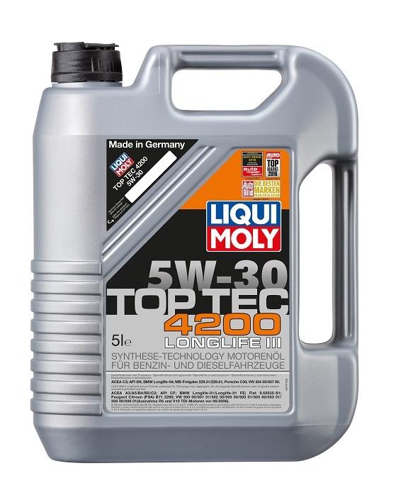 Liqui Moly Top Tec 4200 5W-30 Synthetic Technology Based Engine Oil 5L 5 Litres - Image 39