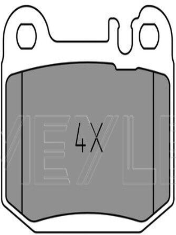 Rear MEYLE 025 231 5715 Brake Pad Set, disc brake for MERCEDES-BENZ