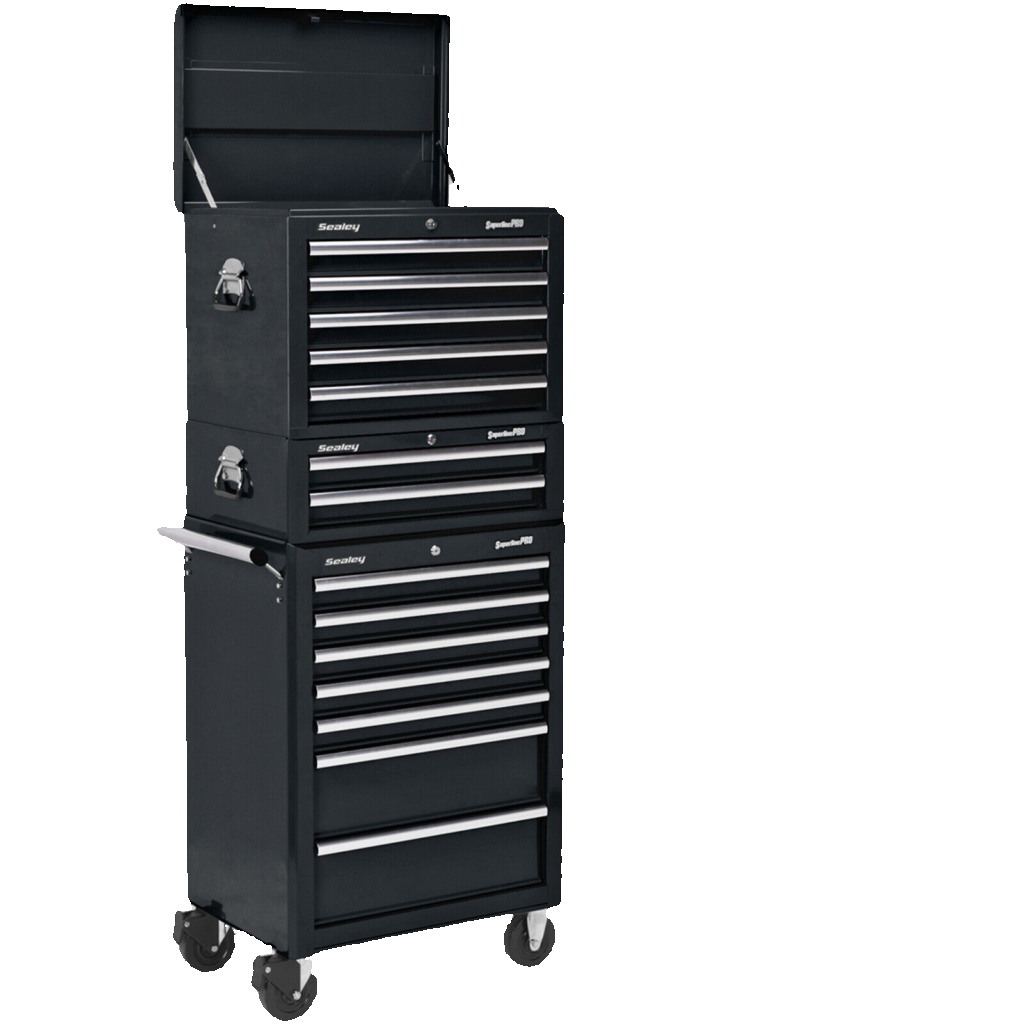 Sealey APSTACKTB Superline PRO Topchest, Mid-Box Tool Chest & Rollcab Combin