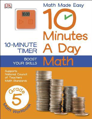 10 Minutes a Day Math, Fifth Grade - Paperback - Very Good Condition
