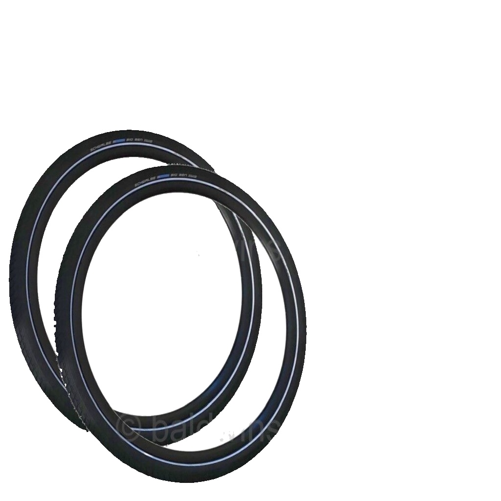 PAIR Schwalbe Big Ben 28 x 2.00 (29er) Smooth Black Mountain Bike Road TYRES