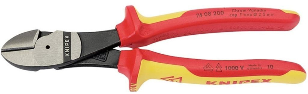Draper 31929 KNIPEX 74 08 200UKSBE VDE Fully Insulated High Leverage Diagonal Si