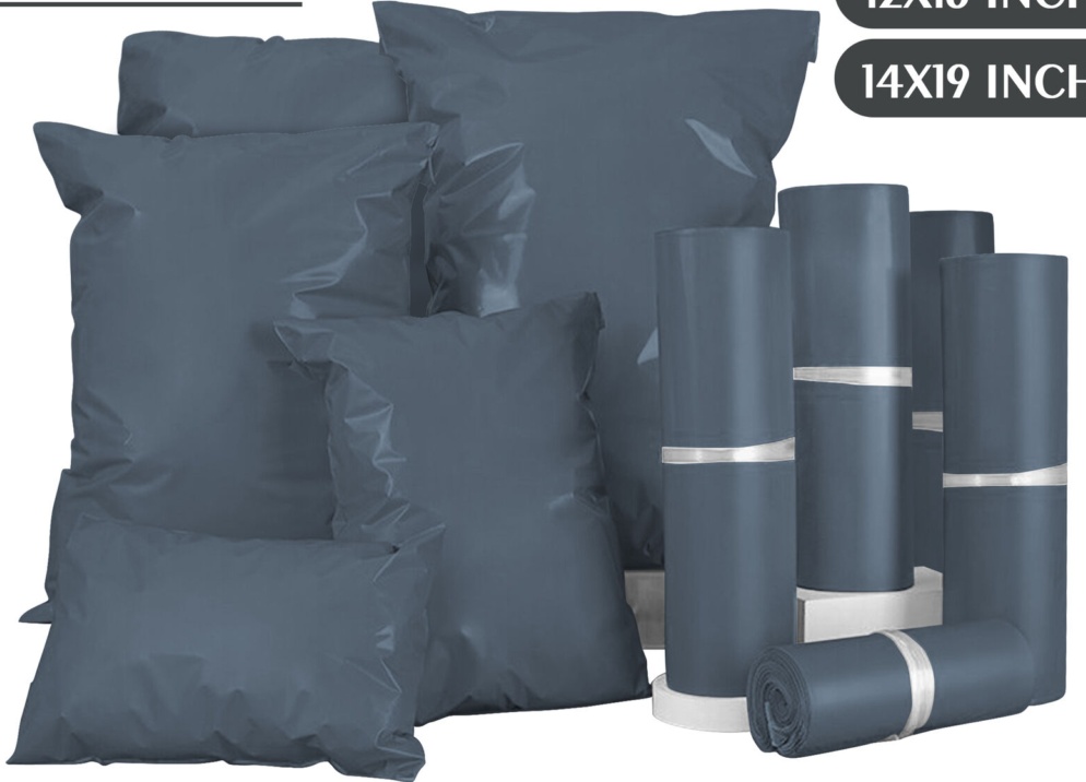 50 Postage Mailing Bags Mixed Sizes Parcels Postal Grey Strong Seal Poly Mailers