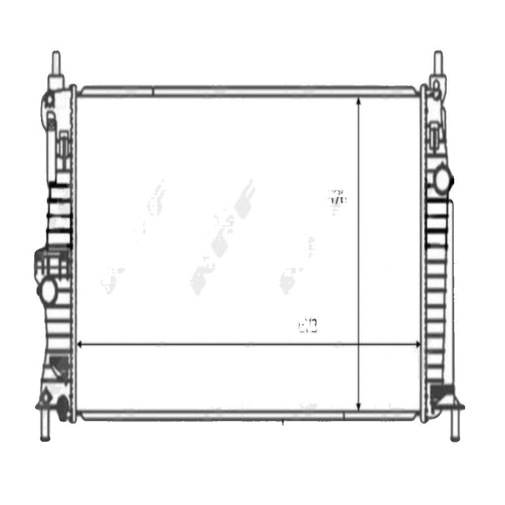 NRF 59068 Radiator, engine cooling for MAZDA