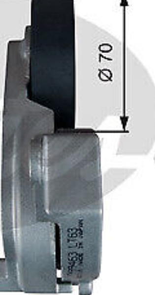 Multi-ribbed V-belt tensioner T39355 GATES for TOYOTA SUBARU