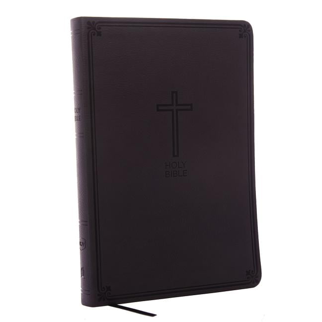 NKJV, Value Thinline Bible, Large Print, Charcoal Leathersoft... -