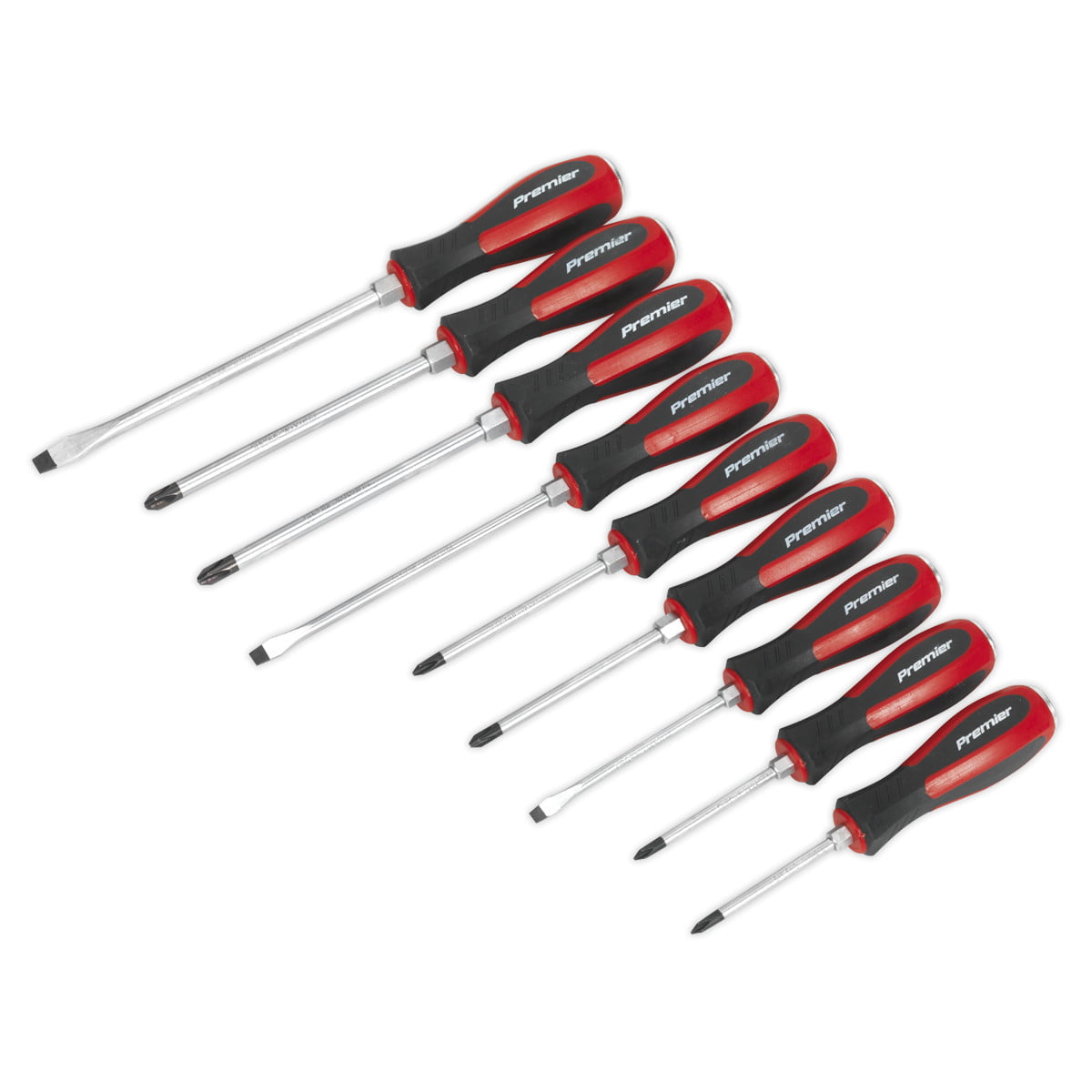 Sealey AK4934 Premier Hammer-Thru Screwdriver Set 9pc