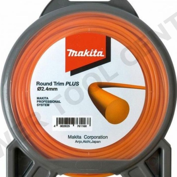 Makita Round Trim Plus Orange Nylon Line Strimmer Refill 2.4mm Diameter 87 Metre