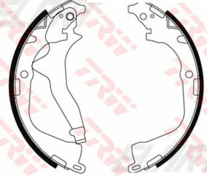 Rear TRW-OE GS8800 Brake Shoe Set for VW