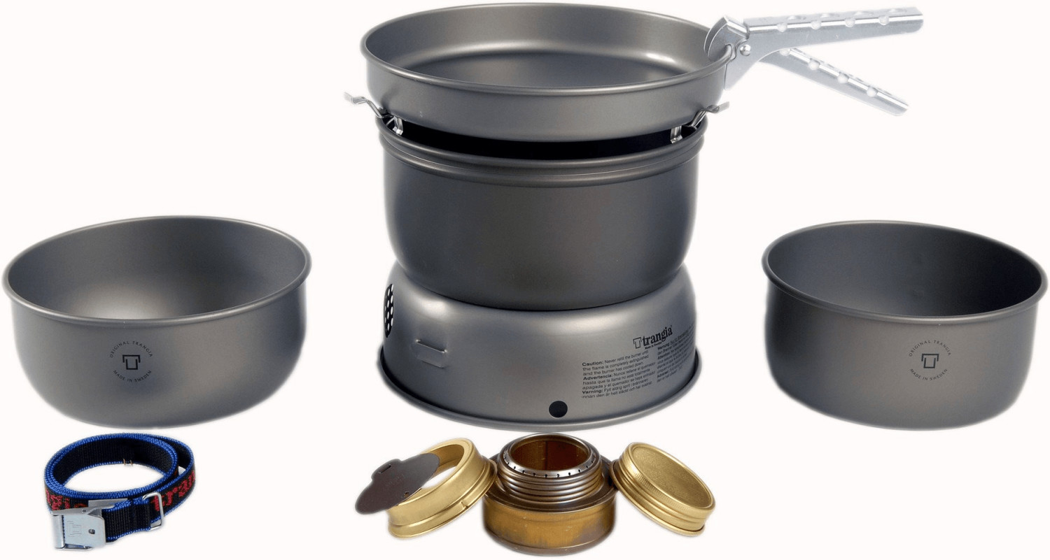Trangia fuel burner kit stove set hard anodized aluminum compact outdoor camping