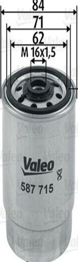 VALEO-OE 587715 Fuel Filter for AUDI,SKODA,VW