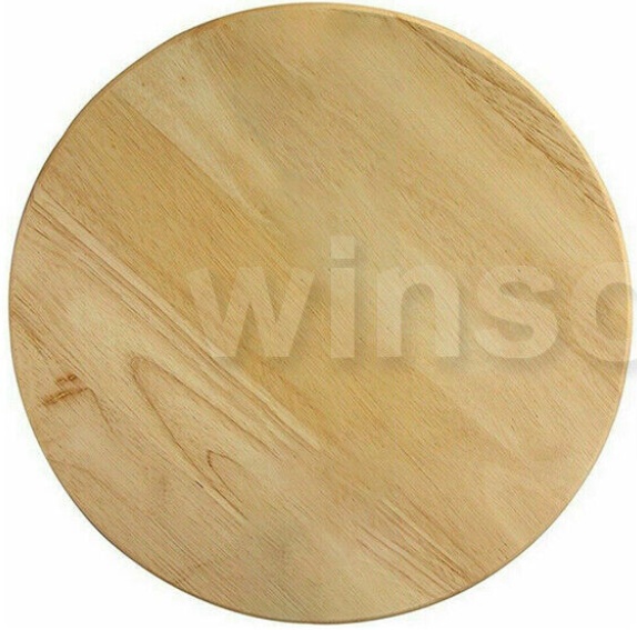 Rotating Board Round Wooden Tray Lazy Susan Turntable Solid Pizza Serving Board