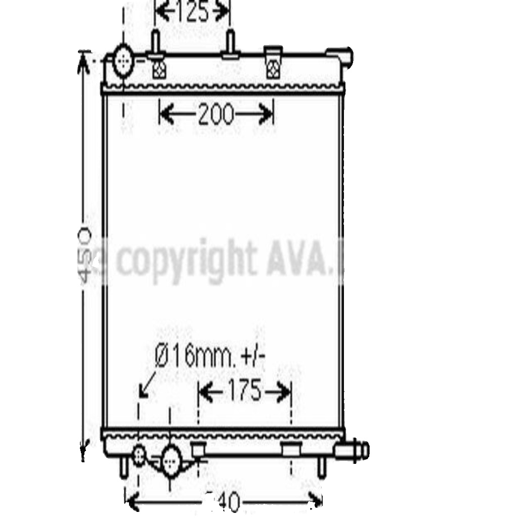 Fits AVA PE2368 WATER COOLER CITROËN C2 (2004) 1.1  ⭐UK Stock⭐