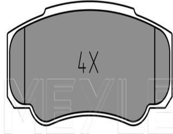 Rear MEYLE GERMANY 025 239 2120 Brake Pad Set, disc brake for CITROËN,FIAT,PEUGE
