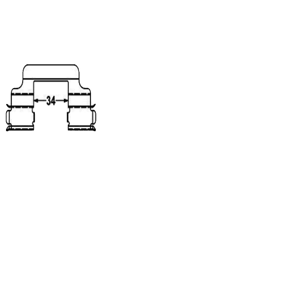 ATE 13.0460-2727.2 Brake Pad Set, disc brake for MERCEDES-BENZ