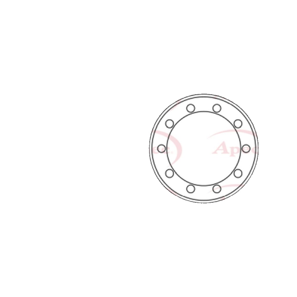 Brake Disc Rear Solid Braking Fits Ford Transit Transit Tourneo APEC DSK2527