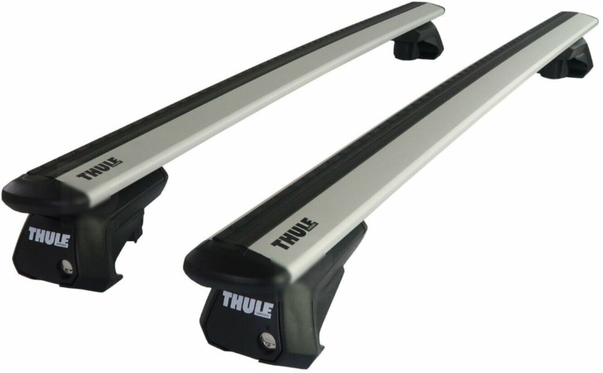 THULE - WingBar Evo (silver) Roof Bars for Porsche Cayenne Mk2 2010-17 Open Rail