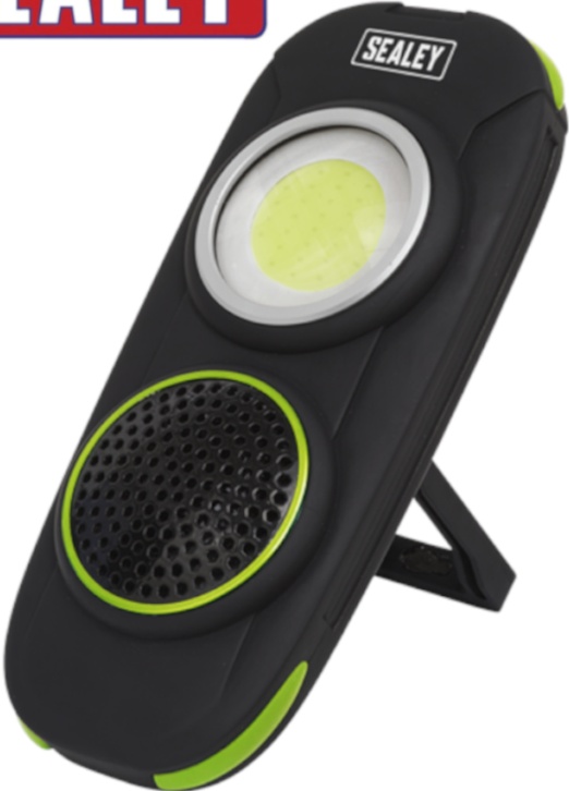Sealey LED50WS Rechargeable Torch with Wireless Speaker 10W COB LED