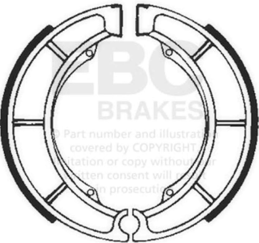 S636 Brake Shoes EBC