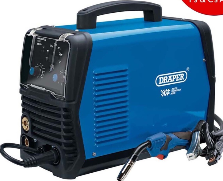 Draper 70048 Gas/Gasless AC/DC MIG Aluminium Welder Dti 160A