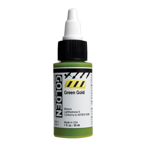 Golden : High Flow : Acrylic Paint : 30ml (1oz) : Raw Umber