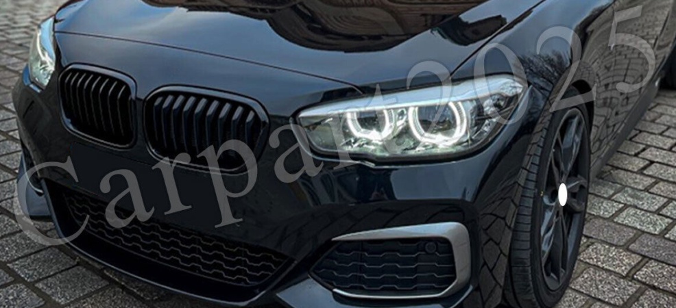 Front Kidney Gloss Black Sport Grills Grille For BMW F20/F21 1 Series 15-19 LCI