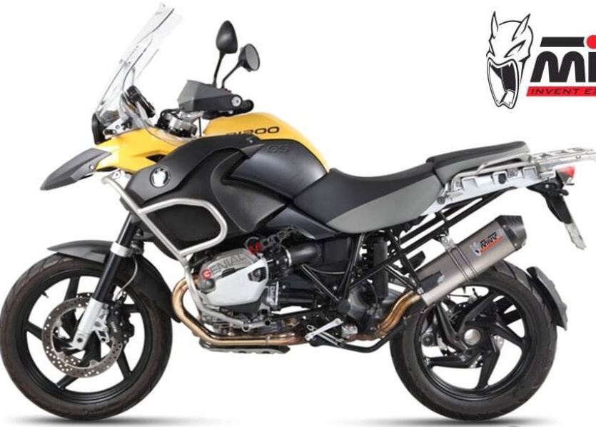 Mivv Exhaust Oval Titanium Carbon Cap kat BMW R 1200 GS ADVENTURE 2010 > 2012