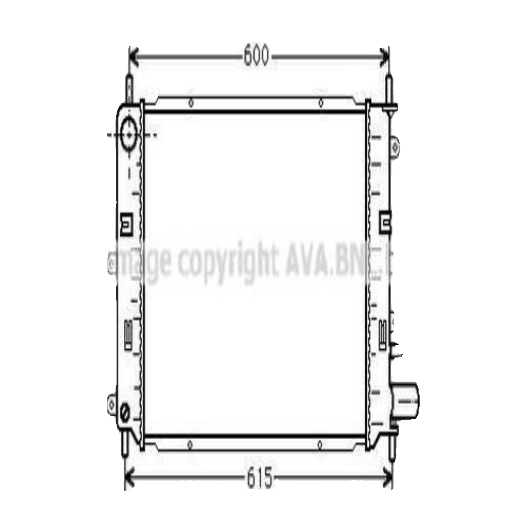 Radiator FD2152 AVA 1664043 1664051 1664072 1664073 1664633