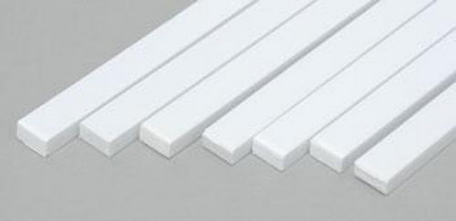 Top Evergreen Scale Models (178) Square Profiles 350x2.50x4.80mm, 7 Pieces