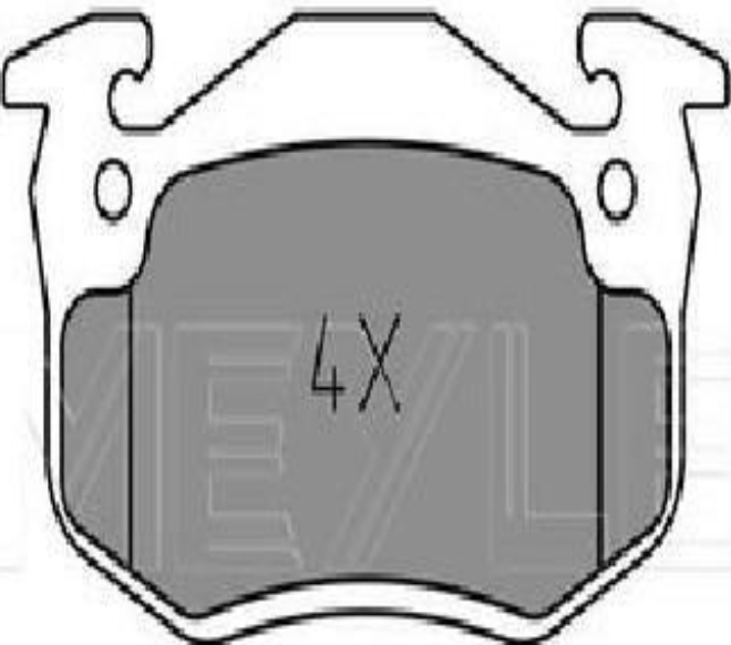 Front MEYLE GERMANY 025 210 9615/W Brake Pad Set, disc brake for RENAULT