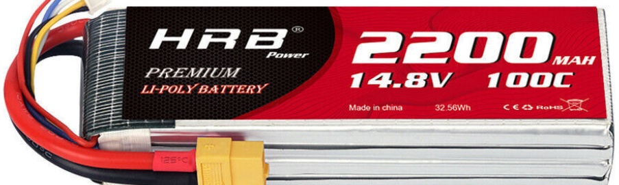 2pcs HRB 14.8V 4S 5200mAh XT90 100C Lipo Battery for Drone Truck Helicopter Boat