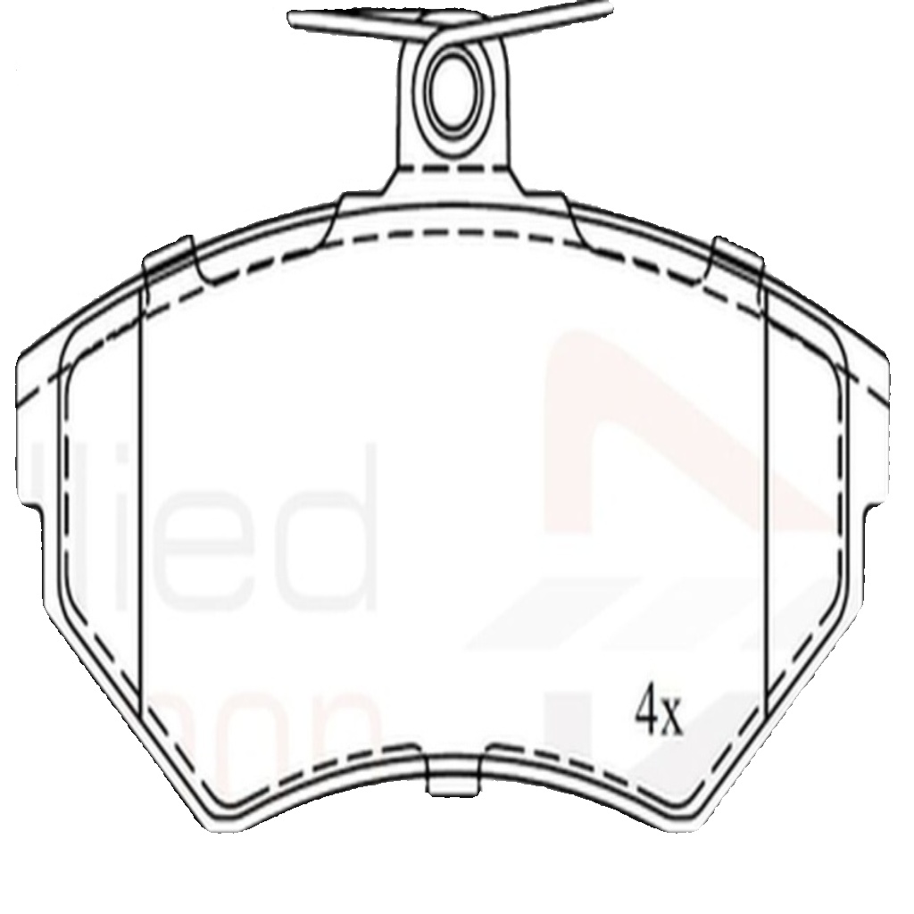 Brake Pads Set Front ADB0736 Allied Nippon 8E0698151 8E0698151A 8E0698151B