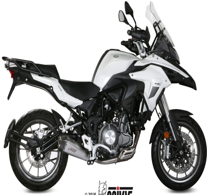 Mivv Approved Exhaust Muffler Delta Race Steel for BENELLI TRK 502 2017 > 2023