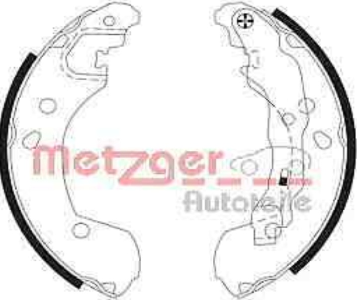 Original Metzger Brake Shoe Set MG 985 for Nissan Renault