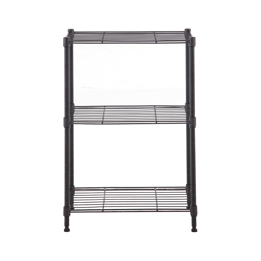 Mzg 450 Lbs Steel Storage Shelving 3Tier Utility Shelving Unit Steel Organizer Wire Rack For Home Kitchen Office 118 D X 17 840025133006