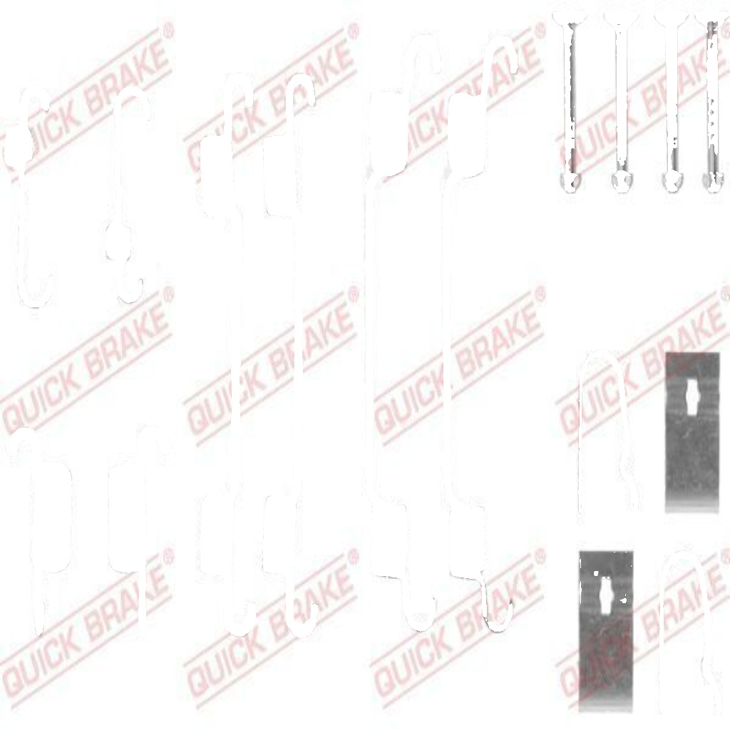 Rear QUICK BRAKE 105-0722 Accessory Kit, brake shoes for SUBARU,SUZUKI