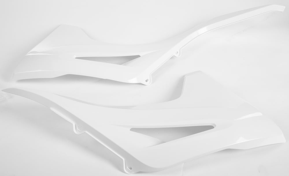 Free Shipping Polisport White Radiator Caps Gas Gas MC For Motorcycle Parts