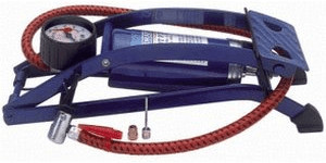 Draper 14172 Single Cylinder Foot Pump with Pressure Gauge